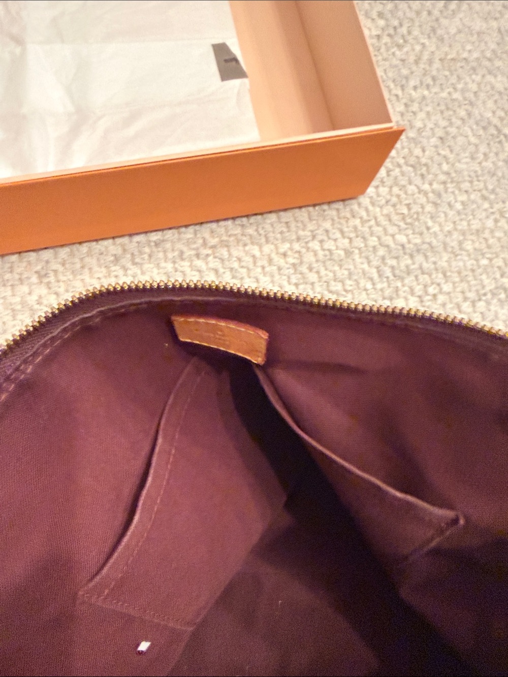 Louis Vuitton Berri MM MNG Monogram Canvas Shoulder Bag w Tan Leather Trim - Picture 6 of 16